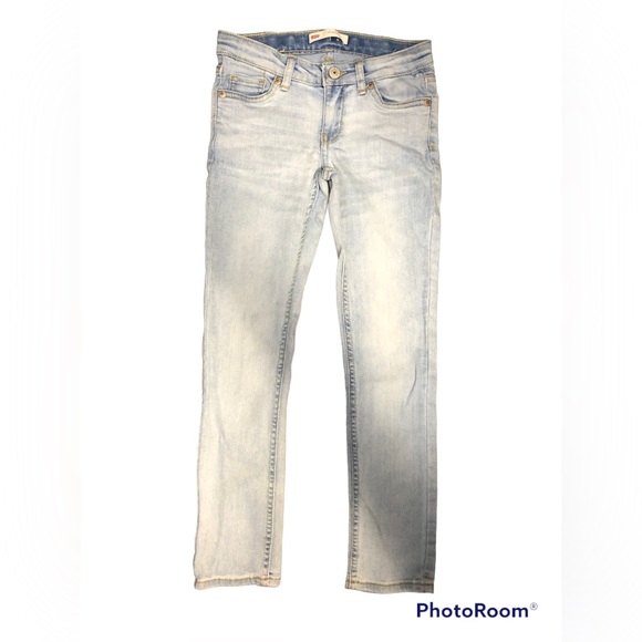 Girl’s Levi’s 711 Skinny Jeans Light Wash - Picture 1 of 7